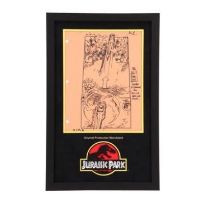 Jurassic Park | Original Framed Production Storyboard - Buzz Over Beach Into Jungle | Propstore (Buy Now)