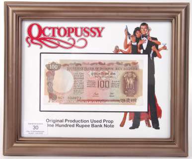 RARE JAMES BOND 007 OCTOPUSSY PROP BANK NOTE | Auctioneum Ltd