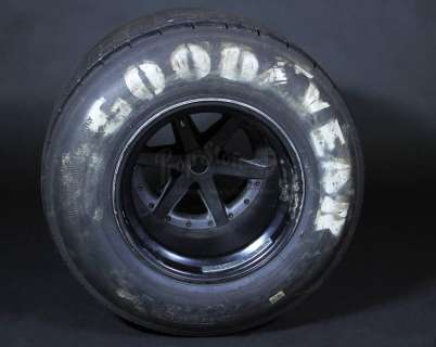 Rush | James Hunt’s (Chris Hemsworth) McLaren Rear Wet Tyre & Alloy (RCP016) | Propstore