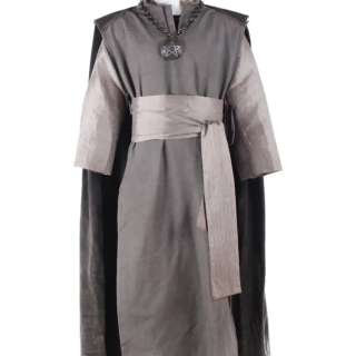 Lot #73 – The Green Knight Knights Screen Worn Tunic W/ Cape, Long Sleeve Shirt, Pentacle Necklace & Sash