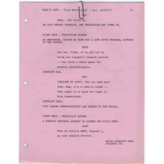 I Love Lucy | Original Revised Script Pages for Here’s Lucy Episode "Lucy Meets Lucy" | Blacksparrow