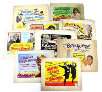 Nine original hand painted poster artworks, including Gilbert Harding Speaking of Murder, Monsieur… | Ewbank’s