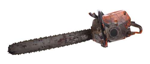 TEXAS CHAINSAW 3D (2013) - Lot #1052 : Dan Yeager-Autographed Bloodied Leatherface Stunt Chainsaw