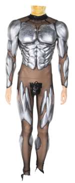 Lot 1795 - Henry Cavill "Superman" muscle undersuit on Cavill lifecast & "S" chest logo mold from Man of Steel.