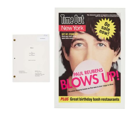 Paul Reubens | Lot 162 - “Blow” Production Script with Poster | Julien’s