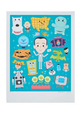 Paul Reubens | Lot 81 - “Pee-wee’s Playhouse” Artist’s Proof Print Signed by Paul Reubens and Jerrod Maruyama (Light Blue Variant) | Julien’s