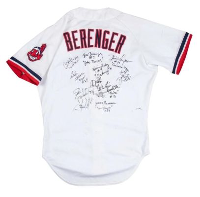 Lot 430 - "Major League" Movie Cast Signed Tom Berenger Cleveland Indians Jersey JSA COA | Activity Auctions