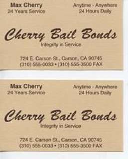 Lot of 2 Screen Used "Jackie Brown" Business Cards | Piece of the Past