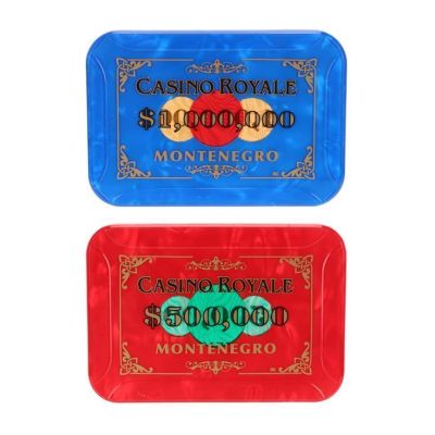 JAMES BOND: CASINO ROYALE (2006) - Lot #773 : $1,000,000 and $500,000 Casino Royale Poker Plaques