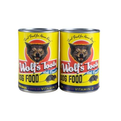ONCE UPON A TIME... IN HOLLYWOOD (2019) - Lot #884 : Pair of Wolf‘s Tooth Rat Flavored Dog Food Cans
