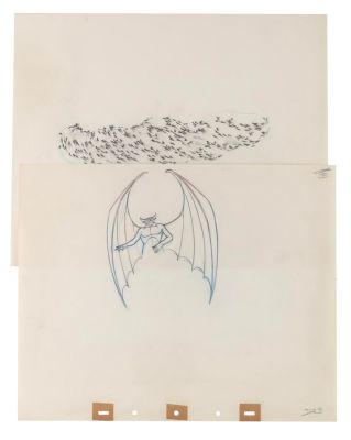 Lot 315 - A Pair of "Fantasia" Night on Bald Mountain Production Drawings. | Van Eaton Galleries