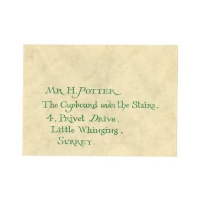 Harry Potter And the Sorcerer’s Stone (2001) | Harry Potter’s (Daniel Radcliffe) Hogwarts Acceptance Envelope | Propstore