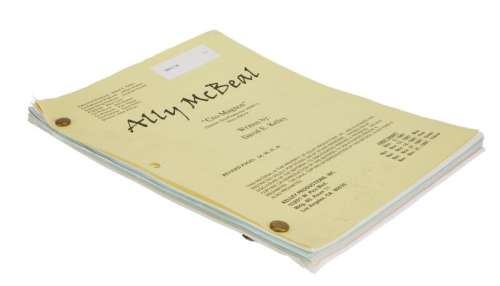 Lot 318 - Ally McBeal | "Cro-Magnon" Production Script