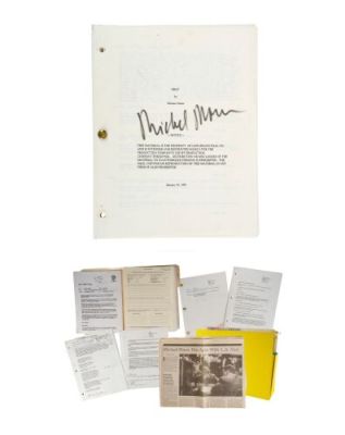 HEAT (1995) - Lot #196 : Michael Mann‘s Personal Production Folder with Signed Script