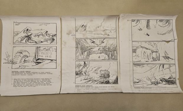 3x Aliens 1986 Large Production Used Storyboards Movie Props / Hadley’s Hope | eBay Europe (Buy It Now)