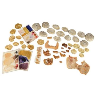 THE EXORCIST (1973) - Lot #91 : Dick Smith Collection: Collection of "Demon" Regan (Linda Blair) Facial Appliances with Make-Up Palettes and Molds