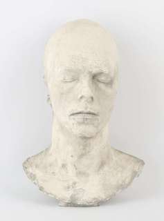 David Bowie.- an original life-cast plaster cast of Bowie’s face and neck, 1983, finished in a… | Ewbank’s