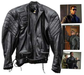 Arnold Schwarzenegger ’’Terminator 3: Rise of the Machines’’ Leather Jacket | Nate Sanders