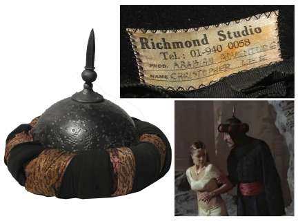 Christopher Lee Screen-Worn Helmet From the 1979 Film ’’Arabian Adventure’’ | Nate Sanders