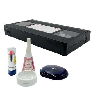 Maxxxine Maxine (Mia Goth) Screen Used VHS Tape, Lipstick, Nailpolish, Container & Powder | VIP Fan Auctions