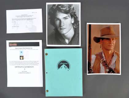 PATRICK SWAYZE’S PERSONAL READING COPY OF ’ GHOST | Auctioneum Ltd