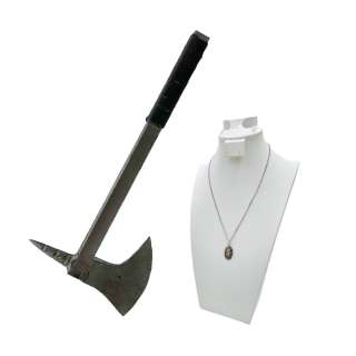 Snowpiercer Bess Till (Played By Mickey Sumner) Hero Plastic Prop Axe & St Christopher Necklace Ep 201, 410 | VIP Fan Auctions