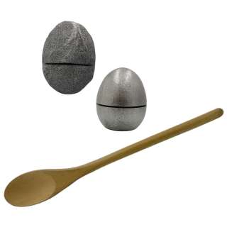 Everything Everywhere All at Once Evelyn Wang (Michelle Yeoh) Screen Used Stunt Egg Set & Spoon | VIP Fan Auctions