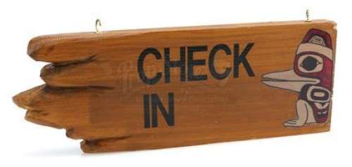 TWIN PEAKS (1990-1991) - Lot 13 - The Great Northern‘ Hotel’s Check-In Sign