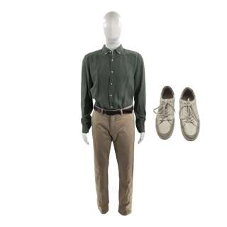 Novocaine Nate (Jack Quaid) Screen Worn Belt, Pants, Button-Up Shirt & Sneakers Ch 4a Sc 25 | VIP Fan Auctions