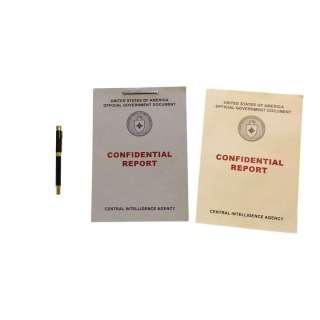 G20 Danielle Sutton (Viola Davis) Screen Used Presidential Pen & Confidential Report Set | VIP Fan Auctions