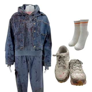 Heart Eyes Ally (Olivia Holt) Screen Worn Jacket, Sweatshirt, Shirt, Tank Top, Sweatpants, Socks & Sneakers Ch 4 Stage 3 | VIP Fan Auctions