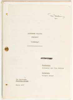 A Tom Mankiewicz annotated shooting script from "Superman" | Bonhams