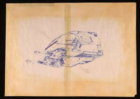 Star Wars: Episode V - The Empire Strikes Back (1980). Walker head printed dyeline of an… | Ewbank’s