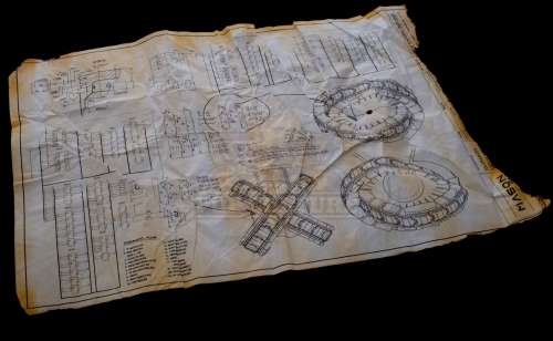 Timeless (TV) – “Mason Industries” Burned Lifeboat Schematic – TL322 | Icons of Pop Culture