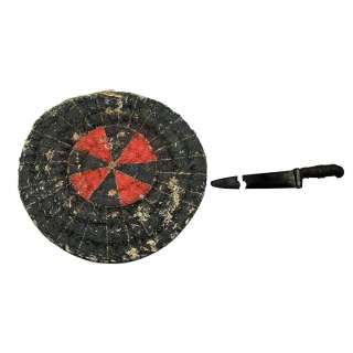 My Lady Jane Lord Guildford Dudley Screen Used Dartboard & Prop Knife Ep 101 | VIP Fan Auctions