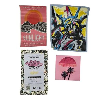 Scream VI Tara Carpenter (Jenna Ortega) Screen Used Statue Of Liberty Poster, Street Art Poster, Palm Tree Poster & Sunlight Poster | VIP Fan Auctions