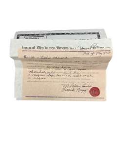 Django Broomhilda (Kerri Washington) Freedom Papers Movie Props | Premiere Props