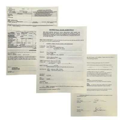 Lot 24: I Am Number Four Henri (Timothy Olyphant) Production Used Stephen Jones Lease And Insurance Documents | VIP Fan Auctions