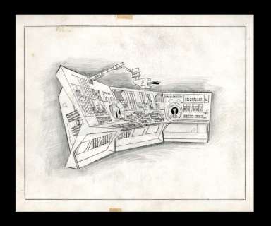 Harry Lange Auction - Lot 33 - Hand-Drawn Death Star Console