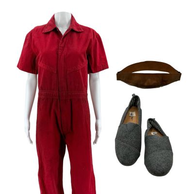The Handmaid’s Tale Emily Malek Screen Worn Jumpsuit, Flats & Muzzle Ep 103 | VIP Fan Auctions