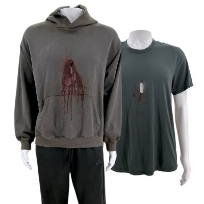 Lot #285: Poker Face Season 2 Juice (James Ransone) Screen Worn Hoodie, Shirt & Track Pants Ch 3 Sc 81-41 Stage 2 Ep 207