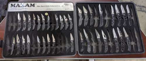 Maxam Collector’s Series 50pc sports knife (Some Pieces Missing) | Direct Liquidation