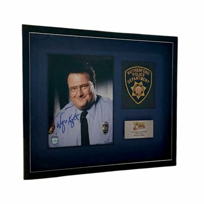 Lot 179: 3rd Rock from the Sun (1996-2001) Production Used Wayne Knight Officer Dan Autographed Framed Patch | VIP Fan Auctions