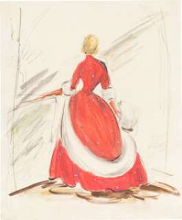 White Christmas (Paramount, 1954), Edith Head Costume Sketch of Rosemary Clooney as "Betty Haynes".