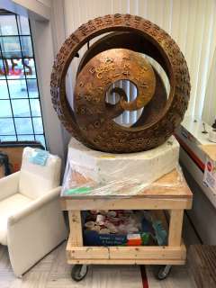 Temporal anomaly stone alien artifact time bridge w/ huge box of assorted alien letter & rolling woo | Direct Liquidation