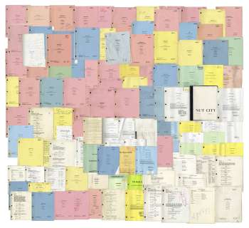 Lot of 128 Scripts Owned by Redd Foxx -- 92 From ’’Sanford & Son’’ -- With Many Hand-Annotations & Illustrations by Foxx Including a Self-Portrait, a ’’Red Fox’’ & Popeye | Nate Sanders