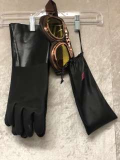 Lot 608 - "Motherland: Fort Salem" - Hero "Gen. Alder" accessories - includes gloves & evomosa motorcycle glas
