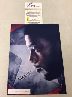 Lot 689 - "Black Panther" - Cover Print Signed by Chadwick Boseman w/COA from Real Authentic