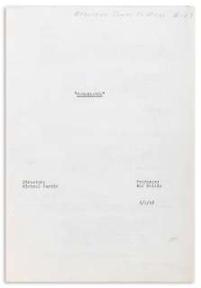 Producer Hal Wallis’s working copy of the shooting script for Casablanca | Bonhams