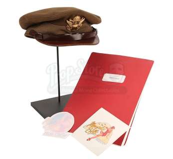 MEMPHIS BELLE (1990) - Lot 533 - Captain Dennis Dearborn‘s (Matthew Modine) Cap and Script